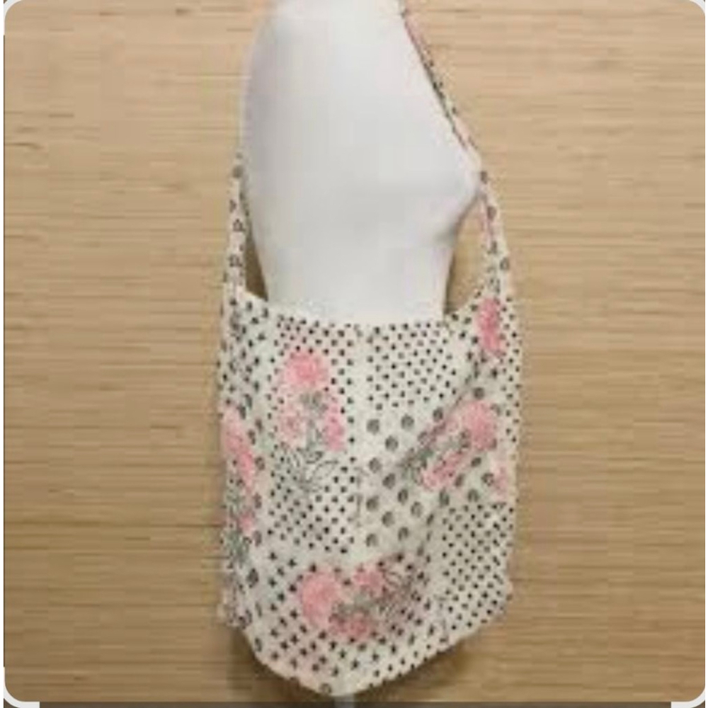 Free People Canvas Grocery Tote – Floral Star Print